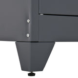 easycomfort easycomfort mobiletto multiuso a 2 ante stile industriale armadietto metallico per casa e garage grigio