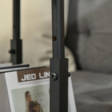 easycomfort easycomfort tavolino da salotto stile industriale altezza regolabile e 4 ruote con freno 80x40x60 75cm