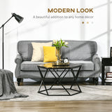 easycomfort easycomfort tavolino da salotto moderno con piano effetto marmo e struttura in mdf e acciaio 81x70x51 2 cm nero