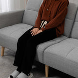 easycomfort easycomfort divano letto matrimoniale con tessuto traspirante effetto lino e schienale regolabile 205x88x80 cm grigio