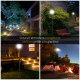easycomfort easycomfort lampione da giardino led a pannelli solari nero 120cm ean 8054111841153