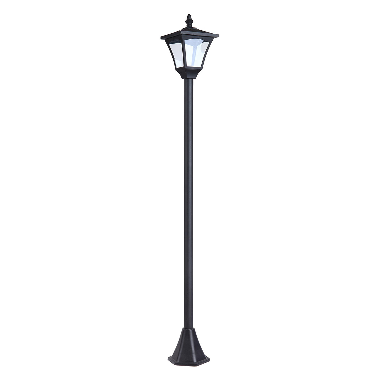 easycomfort easycomfort lampione da giardino led a pannelli solari nero 120cm ean 8054111841153