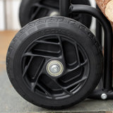 easycomfort easycomfort carrello portalegna in acciaio con 2 ruote per interno ed esterno 77x42x105cm nero