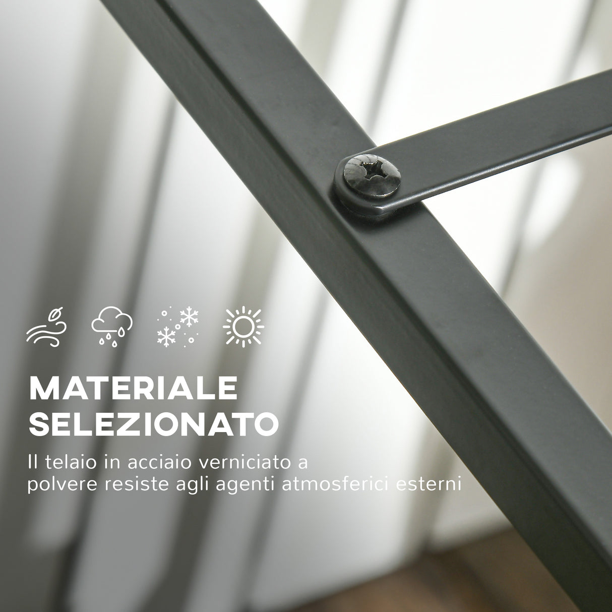 easycomfort easycomfort scaffale portalegna da esterno e interno in acciaio con base rialzata 39x35x76cm nero