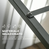 easycomfort easycomfort scaffale portalegna da esterno e interno in acciaio con base rialzata 39x35x76cm nero