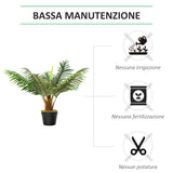 easycomfort easycomfort palma in plastica decorativa pianta tropicale finta con vaso ean 8054111841993