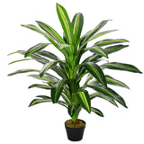 easycomfort easycomfort pianta tropicale decorativa dracena finta in plastica con vaso ean 8054144131122