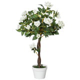 easycomfort easycomfort camelia alberello artificiale con 21 fiori e vaso alta 90cm ean 8054111841160