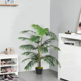 easycomfort easycomfort palma in plastica decorativa con 20 foglie e vaso altezza 140cm ean 8054144133010