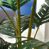 easycomfort easycomfort palma in plastica decorativa con 20 foglie e vaso altezza 140cm ean 8054144133010