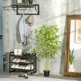 easycomfort easycomfort bambu in vaso artificiale decorazione da interno ed esterno altezza 120cm verde