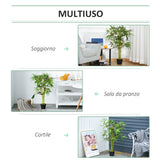 easycomfort easycomfort bambu in vaso artificiale decorazione da interno ed esterno altezza 120cm verde