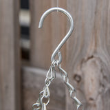 easycomfort easycomfort set di 2 piante finte lisianthus da appendere per interno ed esterno con vaso in vimini e catenelle 25x34cm rosa e verde