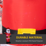 easycomfort easycomfort babbo natale gonfiabile con occhiali da sole luci led e gonfiatore incluso 89x44x178cm