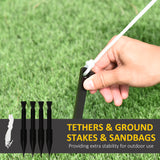 easycomfort easycomfort babbo natale gonfiabile con missile luci led e gonfiatore incluso 154x76x183cm