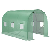easycomfort easycomfort serra da giardino a tunnel 3.5 x 2 x 2m serra agricola per piante verde ean 8054144132501