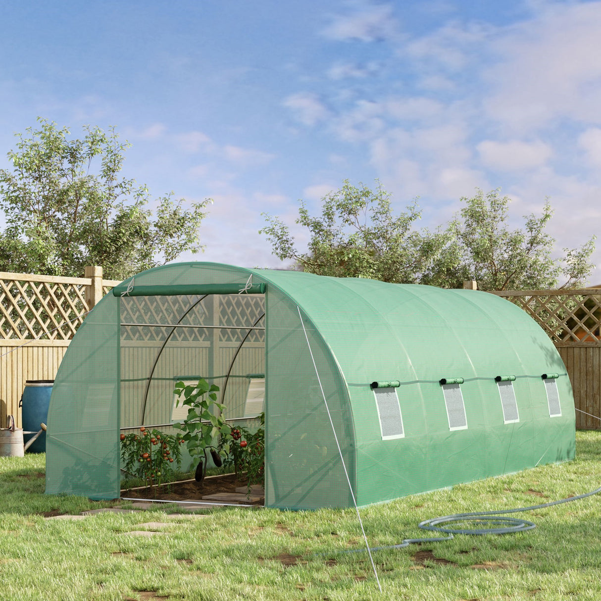 easycomfort easycomfort serra a tunnel per piante verde 6x3x2m ean 8054144132549