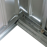 easycomfort easycomfort casetta da giardino porta utensili in lamiera di acciaio capanno da giardino in acciaio con porte scorrevoli 213x130x185cm verde