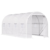 easycomfort easycomfort serra da giardino serre agricole a tunnel 5 x 2 x 2m con struttura in acciaio e telo in polietilene bianco ean 8054144135380
