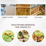 easycomfort easycomfort fioriera box rettangolare per piante in legno di abete 80x33x30cm ean 8054111844284