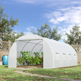 easycomfort easycomfort serra da giardino a tunnel serra per piante in acciaio anti uv serra per coltivazionebianco 600x300x200cm ean 8054144132693