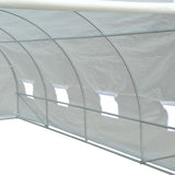 easycomfort easycomfort serra da giardino a tunnel serra per piante in acciaio anti uv serra per coltivazionebianco 600x300x200cm ean 8054144132693