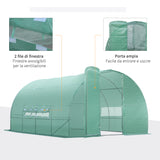 easycomfort easycomfort serra da giardino a tunnel per orto e piante 600x300x200cm ean 8054144133676