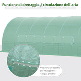 easycomfort easycomfort serra da giardino a tunnel per orto e piante 600x300x200cm ean 8054144133676