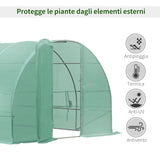 easycomfort easycomfort serra da giardino a tunnel per orto e piante 600x300x200cm ean 8054144133676