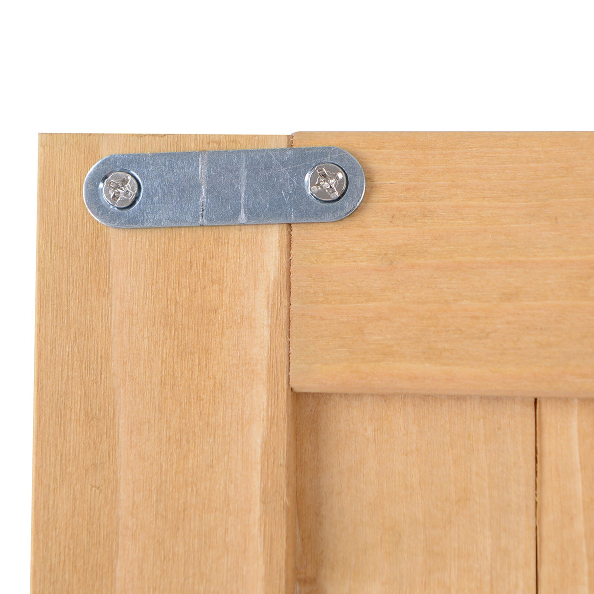 easycomfort easycomfort casetta da giardino legno con porta doppia mensole e finestre 127 5x50x164cm