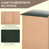 easycomfort easycomfort capanno attrezzi da esterno in legno abete impermeabile 75x56x115 cm ean 8054144132280