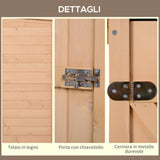 easycomfort easycomfort capanno attrezzi da esterno in legno abete impermeabile 75x56x115 cm ean 8054144132280