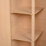 easycomfort easycomfort capanno attrezzi da esterno in legno abete impermeabile 75x56x115 cm ean 8054144132280