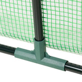 easycomfort easycomfort mini serra da giardino con 3 finestre avvolgibili e copertura pe anti uv 180x60x60cm verde