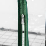 easycomfort easycomfort mini serra da giardino e terrazza per piante a 5 ripiani in acciaio con copertura in pvc 69x49x193 cm verde