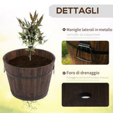 easycomfort easycomfort set 3 vasi per piante in legno dimensioni varie per giardino e interni ean 8054144135892