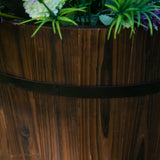 easycomfort easycomfort set 3 vasi per piante in legno dimensioni varie per giardino e interni ean 8054144135892