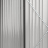 easycomfort easycomfort casetta da giardino porta utensili in lamiera acciaio con serratura 161 5x94 5x196cm nero