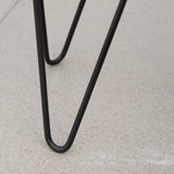 easycomfort easycomfort fioriera set di 2 pezzi con supporto di metallo per arredamento interni ed esterni nera