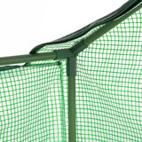 easycomfort easycomfort serra piccola per giardino e balcone con finestre e copertura in pe 180x90x70cm verde