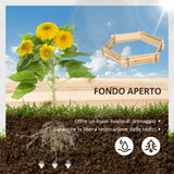 easycomfort easycomfort letto per orto senza base e con struttura a incastro in legno 100x92x16cm