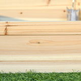 easycomfort easycomfort letto per orto senza base e con struttura a incastro in legno 100x92x16cm