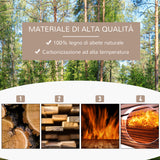 easycomfort easycomfort scaffale per piante da esterno a 4 ripiani con decorazione a mulino 76x30x90 cm