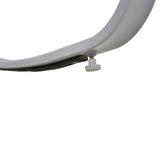 easycomfort easycomfort sedia a dondolo da giardino impermeabile e antiruggine nera