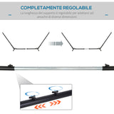 easycomfort easycomfort supporto struttura portante per amaca regolabile max. 150 kg nero 308 380x108x120cm ean 8054111849142