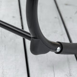 easycomfort easycomfort sdraio da giardino zero gravity sedia a dondolo con cuscino e tessuto traspirante 105x62x88cm grigia