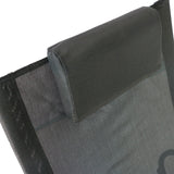 easycomfort easycomfort sdraio dondolo da esterno telaio in acciaio rivestimento in textilene nero ean 8054111848794