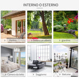 easycomfort easycomfort sedia sospesa in poliestere e macrame per interni ed esterni crema