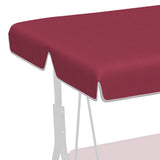 easycomfort easycomfort tettuccio di ricambio per dondolo in poliestere con protezione uv50 192x144cm rosso