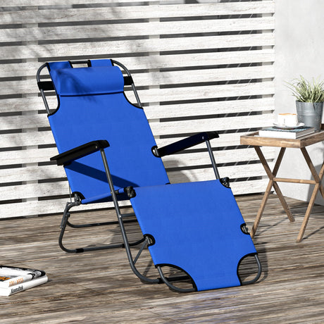 easycomfort easycomfort lettino sdraio pieghevole e richiudibile da giardino in tessuto oxford 135x60x89cm blu